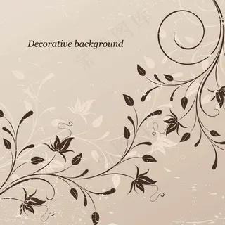 古典花纹背景02矢量
