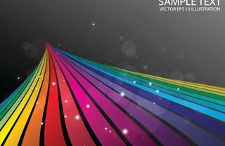 彩虹背景绚丽彩色壁纸图片