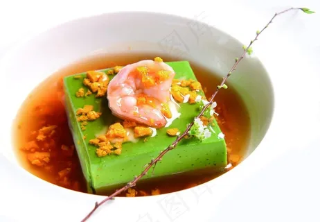 鲜虾翡翠豆腐图片 鲜虾翡翠豆腐图片