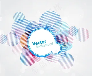 梦幻炫彩圆点背景