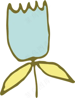 手绘水彩小清新粉色花卉枝叶平铺背景...