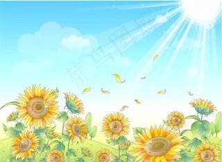 韩国自然风景 春天风景素材 矢量 AI格式_0001