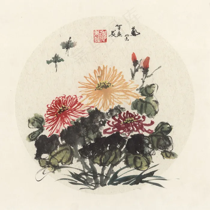 贺秉发-扇面