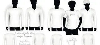 空白T恤衫 马球衬衫矢量