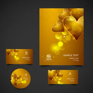 高档简洁大气商务名片矢量图