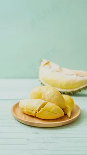 榴莲肉高清摄影图片