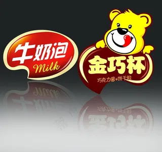 牛奶泡 金巧杯 素材图片