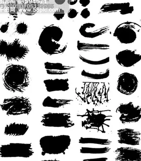 水墨笔刷|PSD源文件 水墨笔刷|PSD源文件