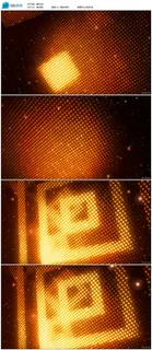 LED金色粒子动感闪烁视频素材