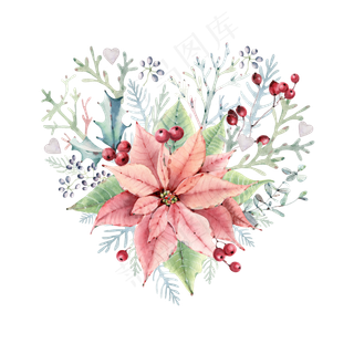 手绘鲜花植物设计素材