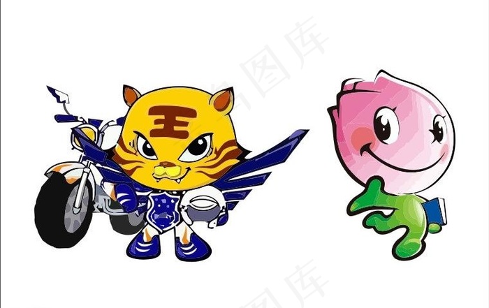 吉祥物logo图片cdr矢量模版下载