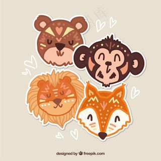 卡通狮子矢量设计