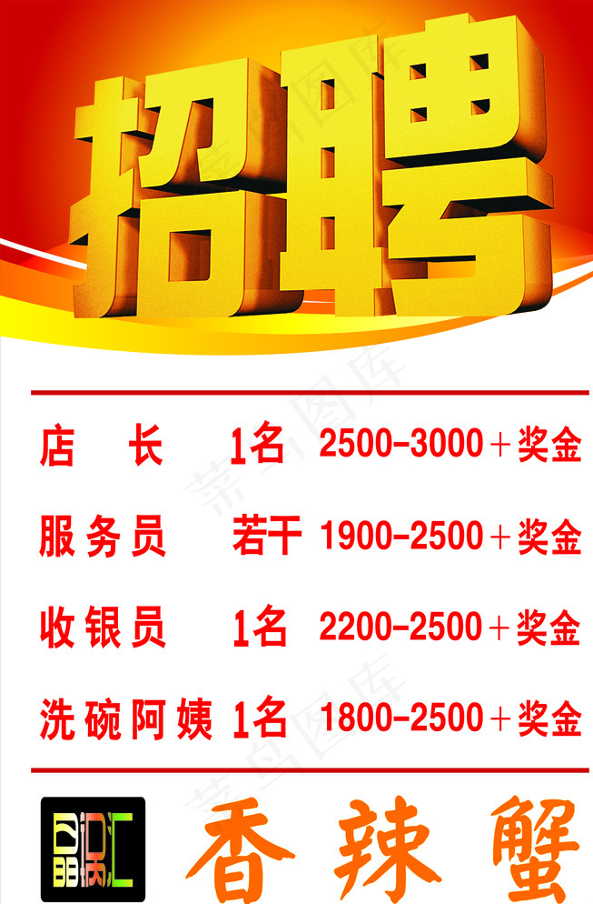 餐厅招聘图片cdr矢量模版下载