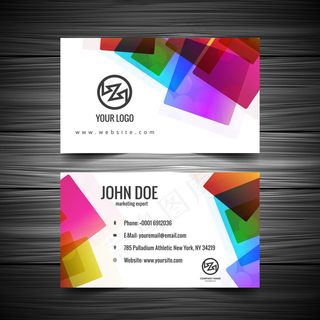 黑色蓝色IT科技大气名片