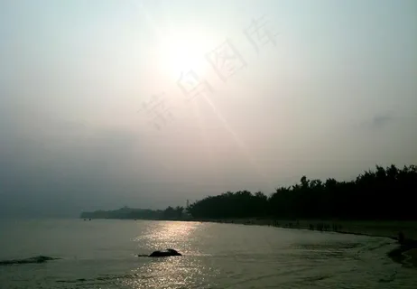 傍晚海滩风景图片 傍晚海滩风景图片