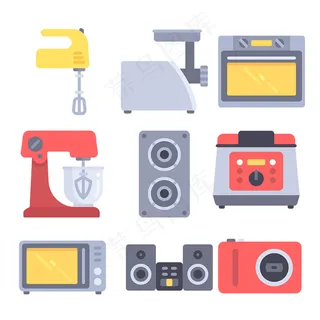 精美家电用品icon图标