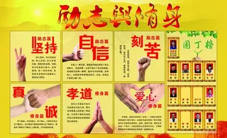 1班励志与修身板报图片