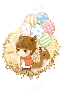 小清新花卉文艺PNG元素