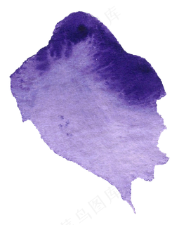 高清免扣手绘水彩笔触墨渍PNG素材