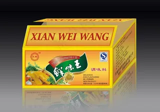 鸡精纸盒 包装效果图图片