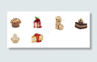 美味蛋糕甜点PNG图标