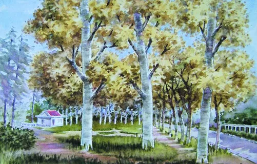 水彩风景画图片 水彩风景画图片
