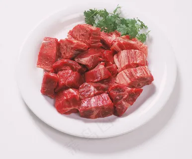 盘子内的肉块图片 盘子内的肉块图片