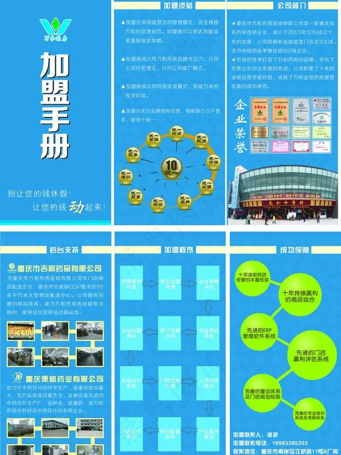 招商手册图片cdr矢量模版下载