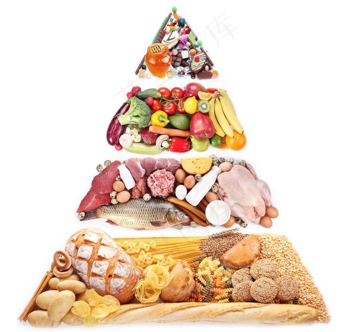 饮食结构金字塔图片
