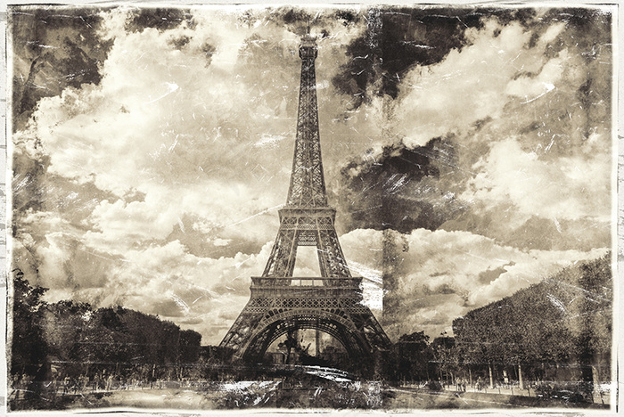 Landscape eiffel print 