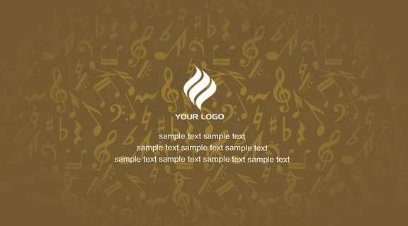 音乐元素名片背景PSD分层素