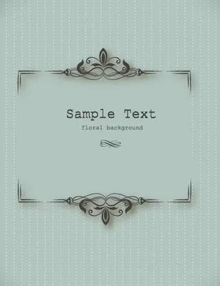 欧式花纹背景图片