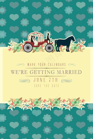 婚庆卡通背景设计模板下载