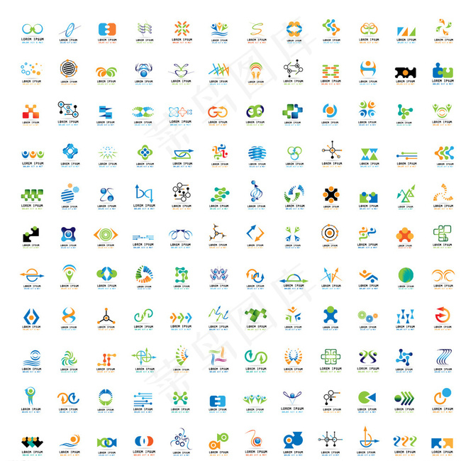 科技公司logo图片ai矢量模版下载