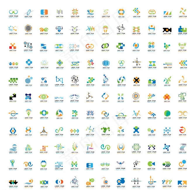 科技公司logo图片ai矢量模版下载
