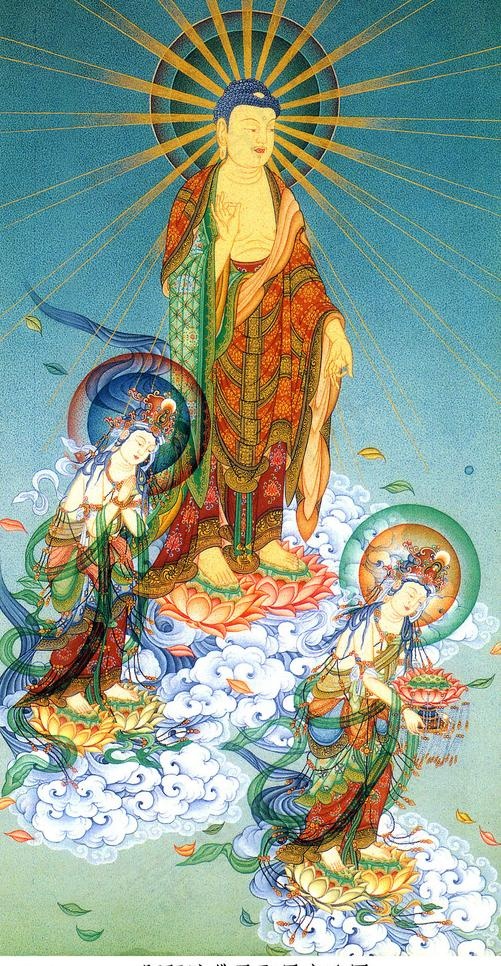 阿弥陀佛及圣众来迎图图片