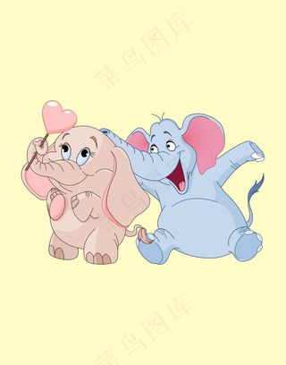 大象卡通动物图案