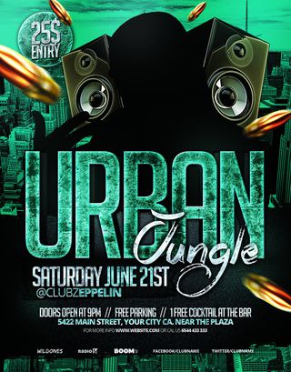 纯英文酷炫创意海报ＰＳＤ