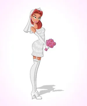 婚纱美女图片