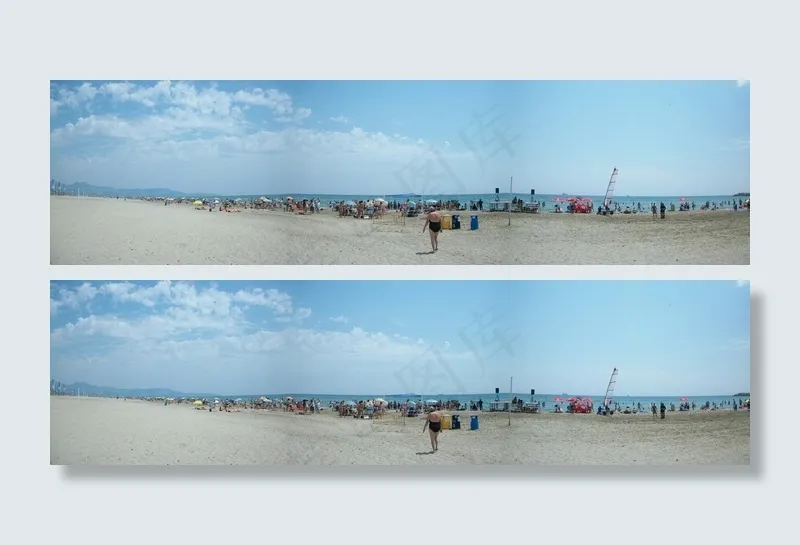 海边沙滩景色图片