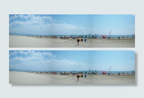 海边沙滩景色图片