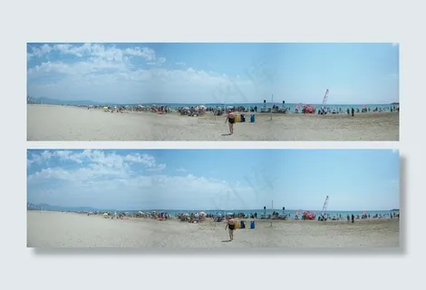 海边沙滩景色图片