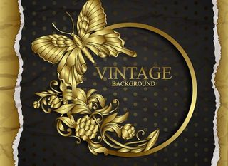 欧式花纹 蝴蝶图片