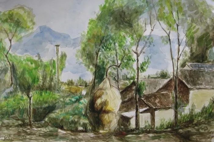 水彩风景图片
