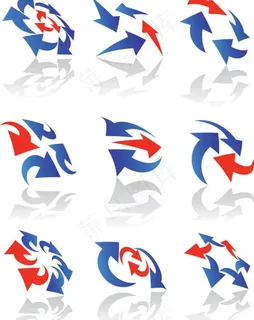 动感箭头图形矢量素材三