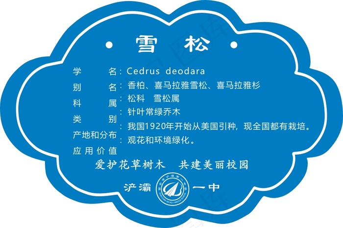 植物铭牌30cdr矢量模版下载