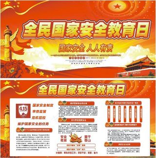安全教育日展板  