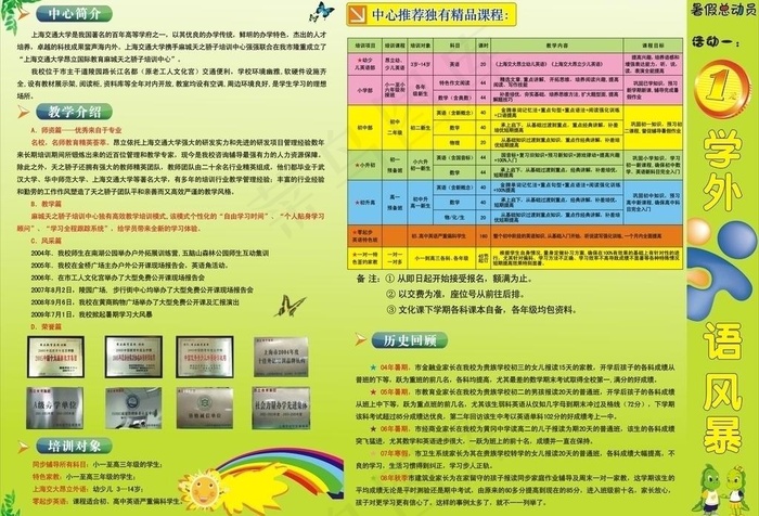 麻城天之娇子培训中心cdr矢量模版下载
