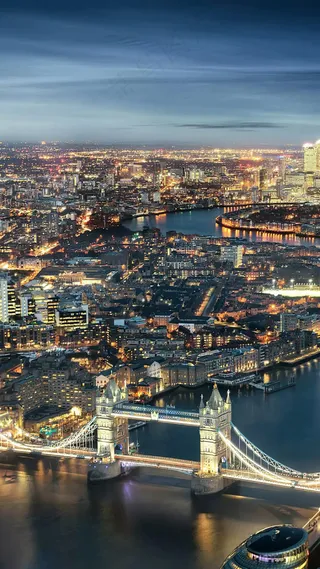 外国的城市夜景高清摄影图片