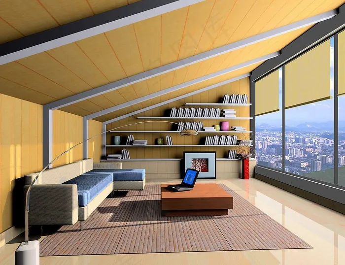 书房装修设计效果图